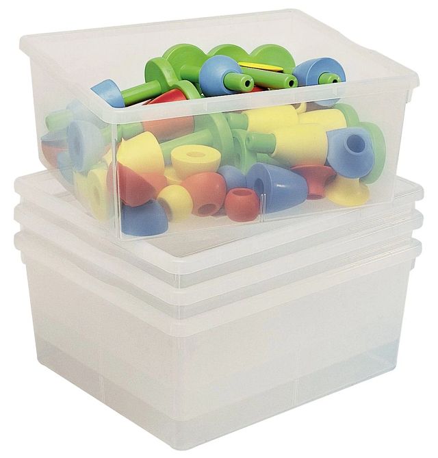 Bacs profonds transparents (lot/3)