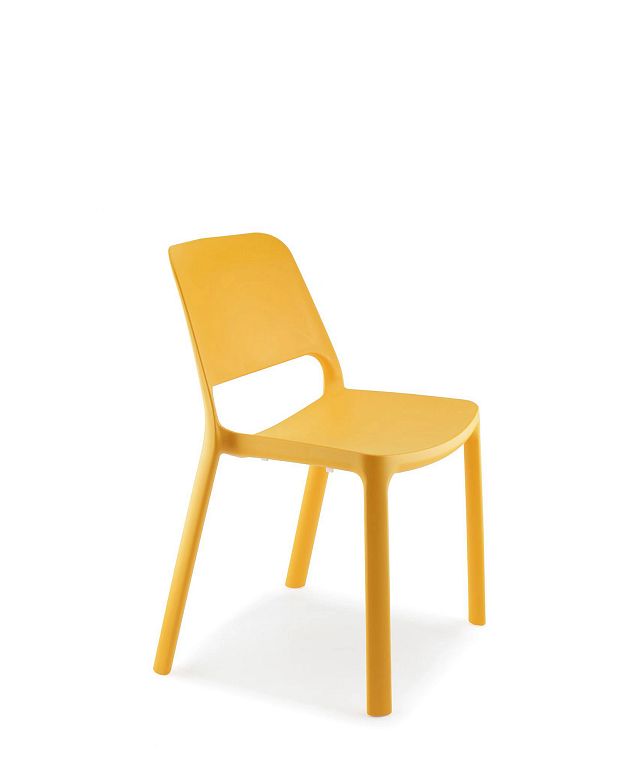 Chaise Maike - orange mandarine