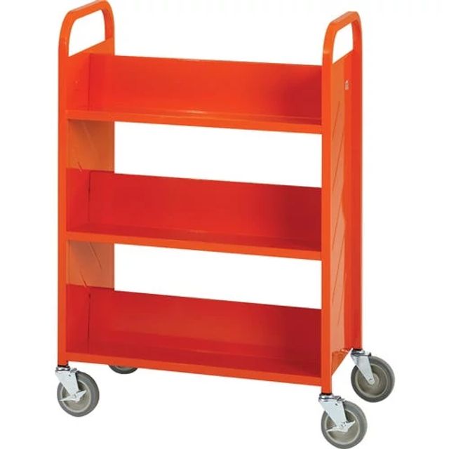Chariot 6 tablettes inclinées - lilas