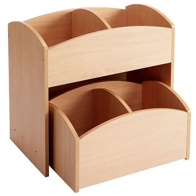 Bac haut + bac bas 2 cases - hêtre