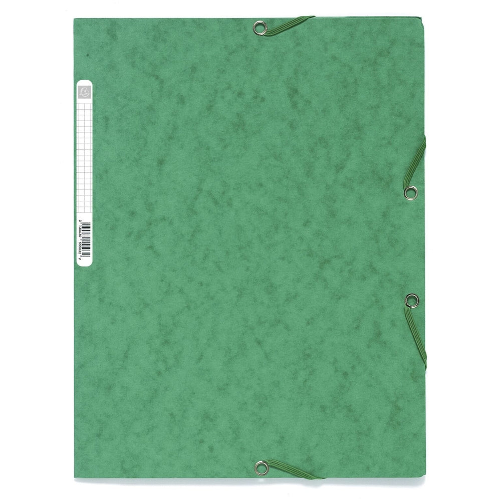 Chemises à élastiques A4, 3 rabats (lot/10) - couleurs assorties
