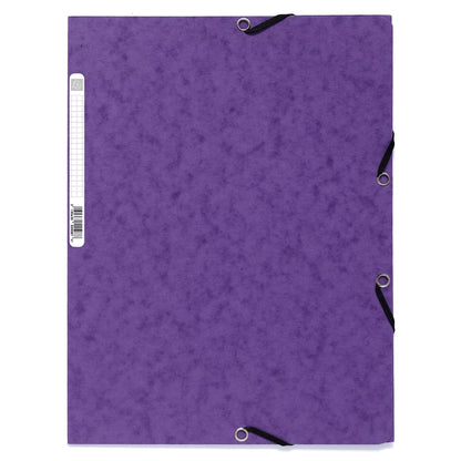 Chemises à élastiques A4, 3 rabats (lot/10) - couleurs assorties