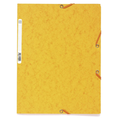 Chemises à élastiques A4, 3 rabats (lot/10) - couleurs assorties