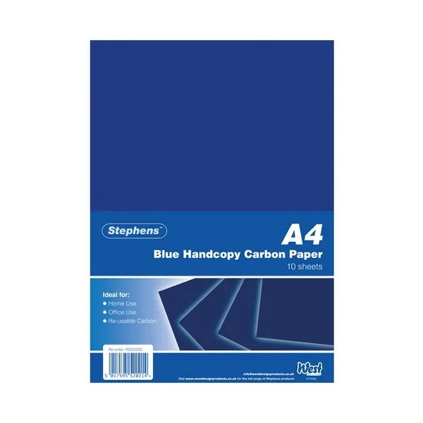 Papier carbone A4 bleu (lot/100)