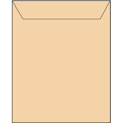 Enveloppes autocollantes en papier kraft 381 x 254 mm, boîte de 250