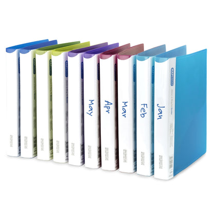 Classeurs à anneaux polypropylène A4 Rapesco (lot/10) - couleurs assorties