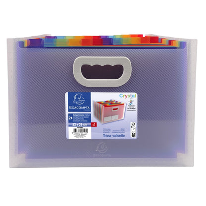 Trieur à soufflet en polypropylène A4 avec poignées - paysage