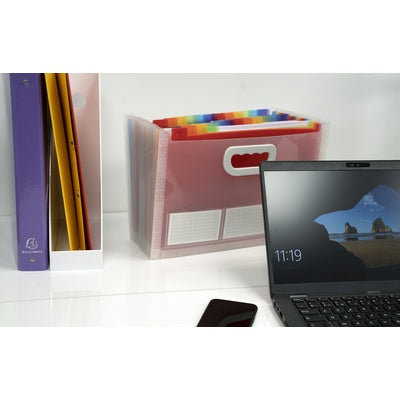 Trieur à soufflet en polypropylène A4 avec poignées - paysage