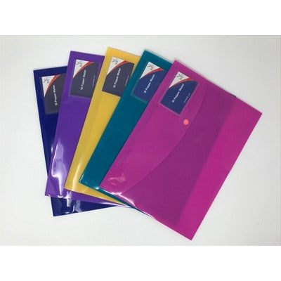 Pochettes à pression A4+ avec porte-badge (lot/5)