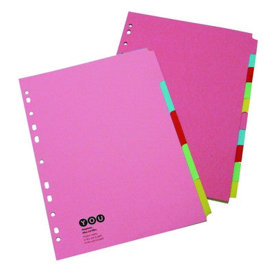 Intercalaires A4 en papier kraft - 5 positions (lot/100)