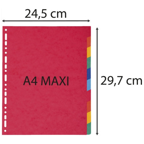 Intercalaires A4 extra larges- 10 positions