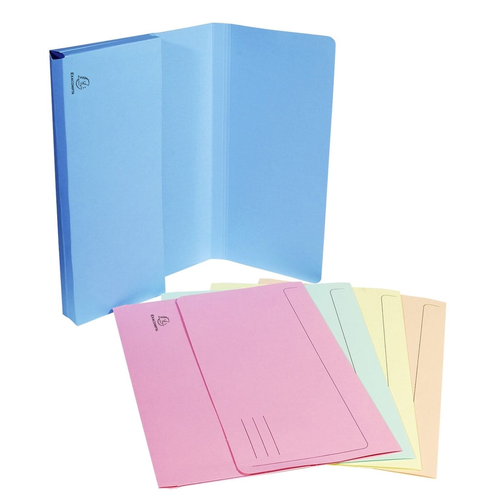 Pochettes pour documents A4 Aquarel (lot/50) - couleurs pastel assorties