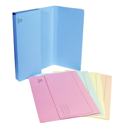 Pochettes pour documents A4 Aquarel (lot/50) - couleurs pastel assorties