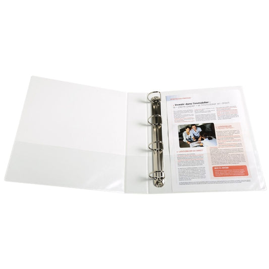Classeur de présentation 4 anneaux A4 Maxi 40 mm - blanc