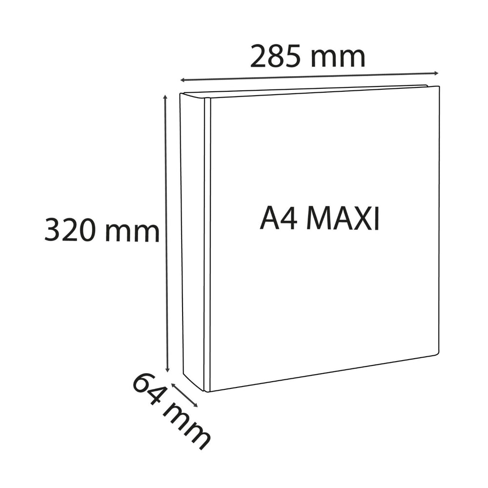 Classeur de présentation 4 anneaux A4 Maxi 40 mm - blanc
