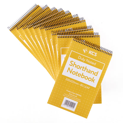 Carnets de sténographie KCS 200 x 125 mm, réglé 8 mm (lot/10)
