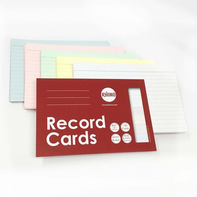 Fiches de révision 152 x 102 mm, couleurs assorties, 150 fiches