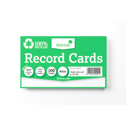 Cartes blanches 100 % recyclées 126 x 76 mm