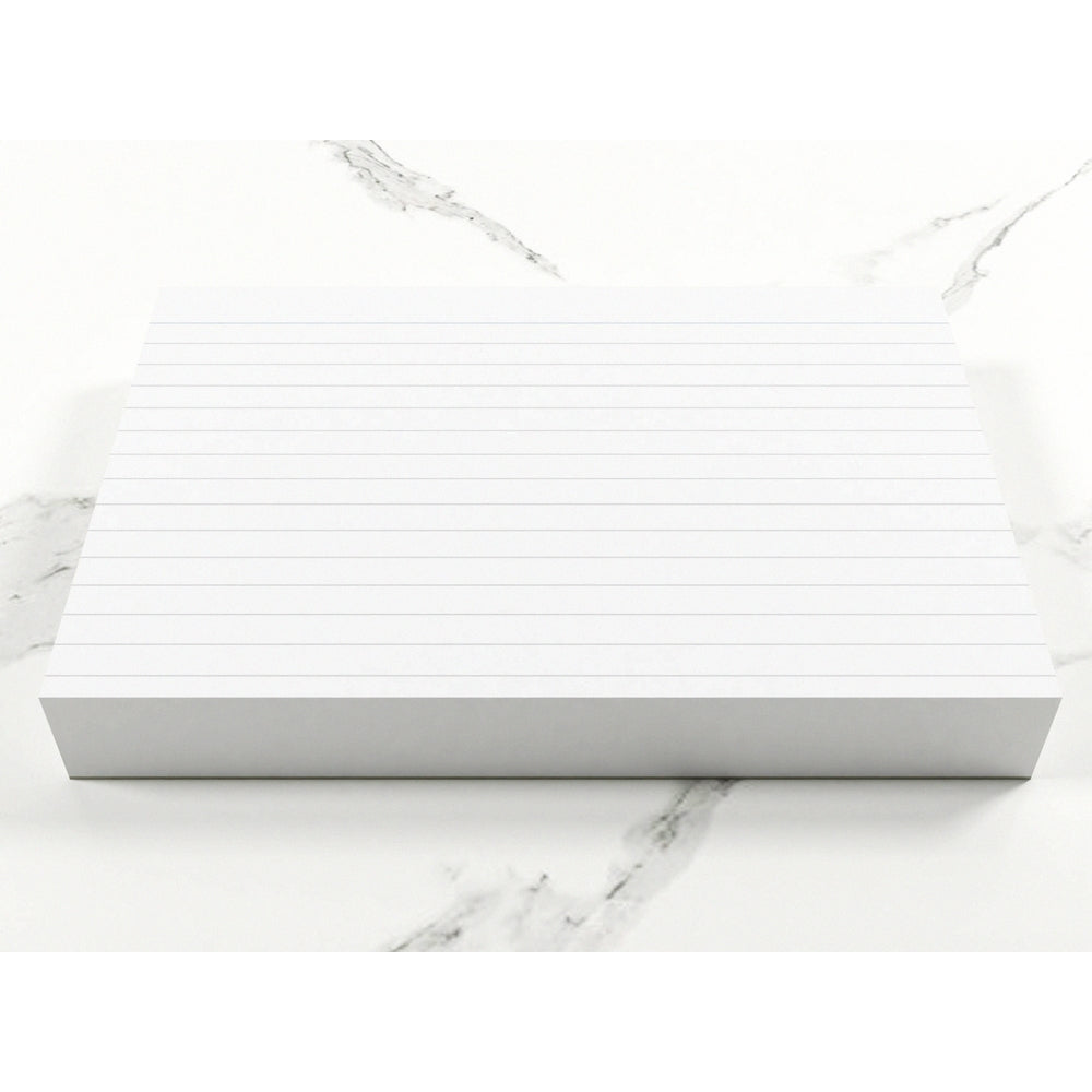 Fiches blanches 100 % recyclées 152 x 102 mm