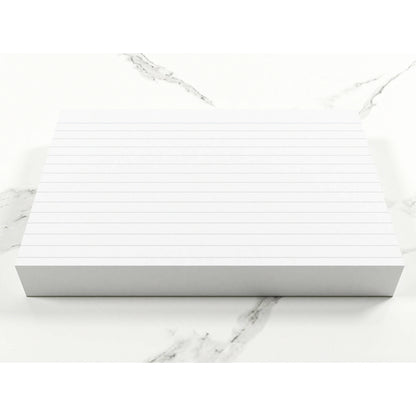 Fiches blanches 100 % recyclées 152 x 102 mm