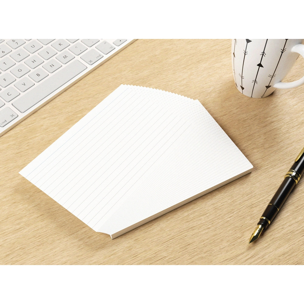 Fiches blanches 100 % recyclées 152 x 102 mm