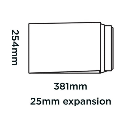 Enveloppes à soufflet 381 x 254 x 25 mm 140 g/m² Boîte de 125