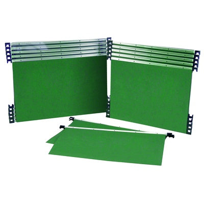 Dossiers suspendus A4 base en V (lot/50) - vert
