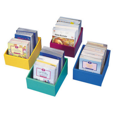 Boîtes de classement (lot/12) - couleurs vives