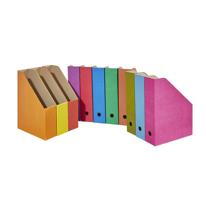 Boîtes de classement (lot/11) - couleurs assorties