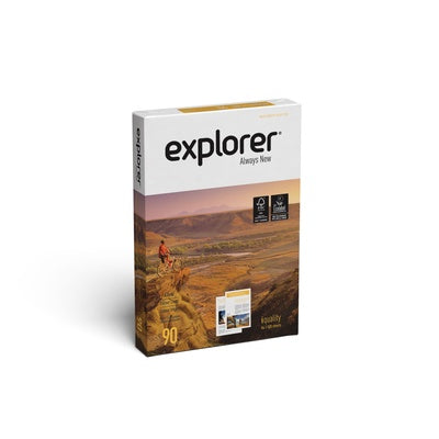 Papier blanc pour photocopieuse A4 Explorer 90 g/m² - boîte de 5 ramettes
