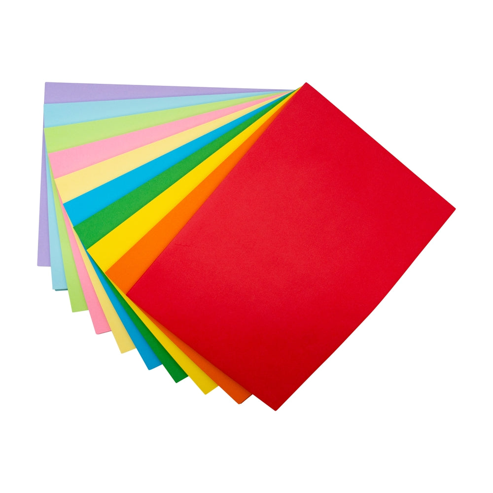 Papier couleur photocopieur A4 80 g/m² couleurs vives et pastels - 500 feuilles