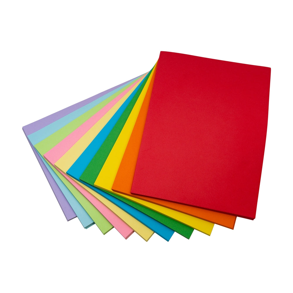 Papier couleur photocopieur A4 80 g/m² couleurs vives et pastels - 500 feuilles