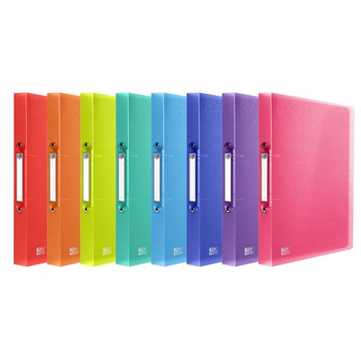 Classeurs à anneaux A4 Oxford Urban polypropylène (lot/10) - couleurs assorties