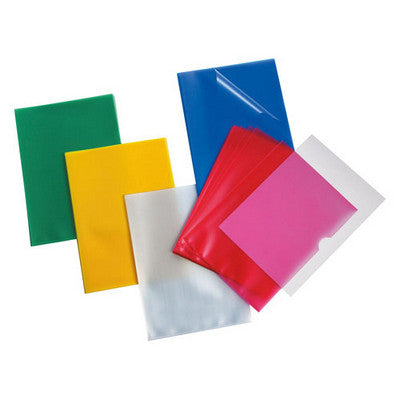 Chemises A4 à encoche, couleurs assorties (lot/25)