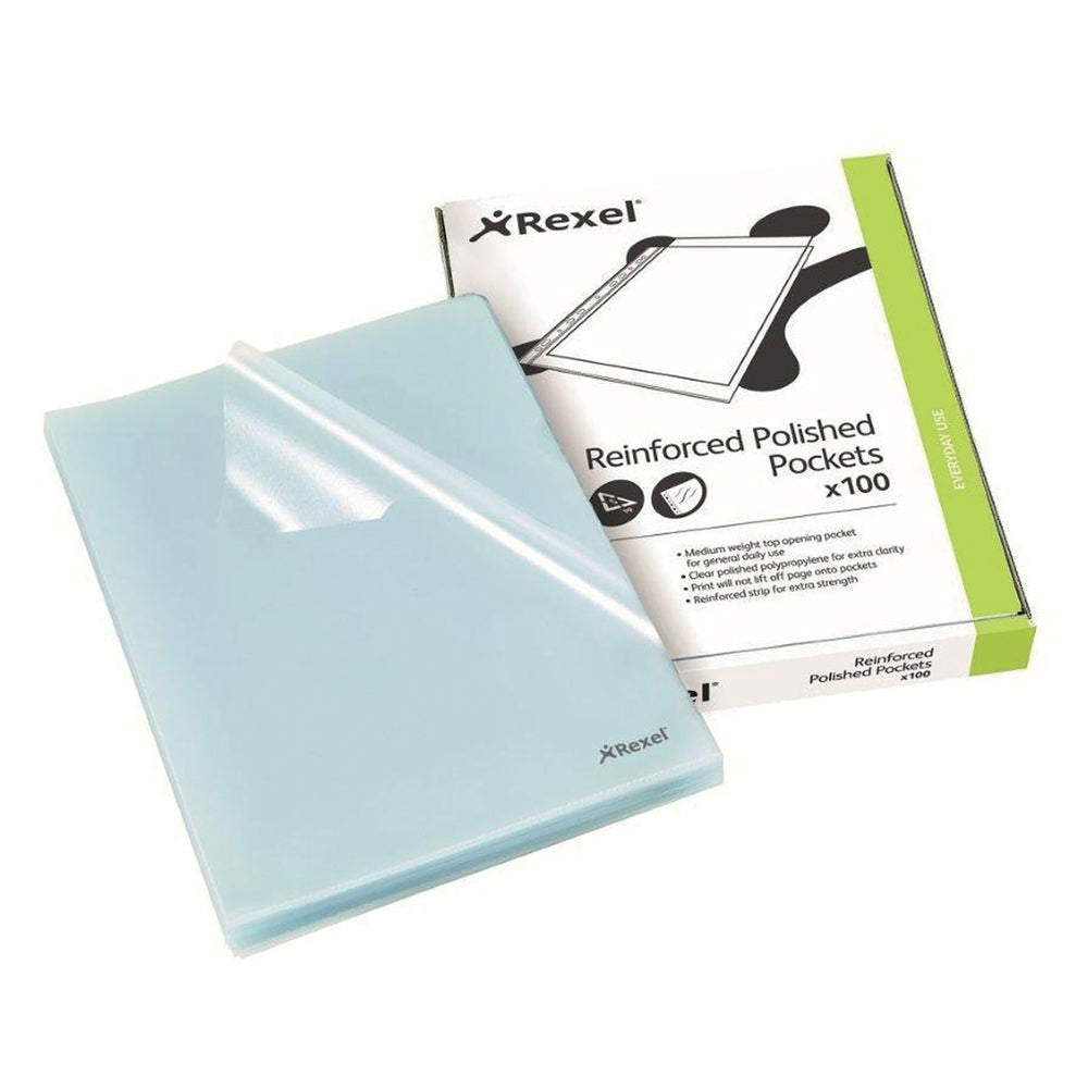 Chemises transparentes A4 Premium à encoche (lot/100)