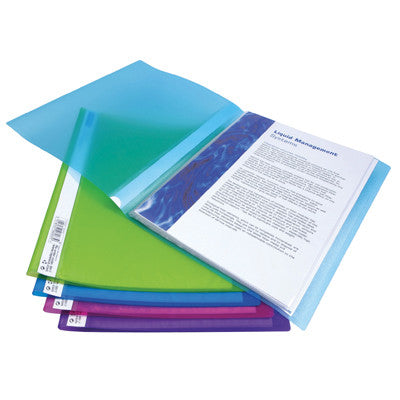 Porte-documents Rapesco Flexi A4 (lot/10) - couleurs assorties