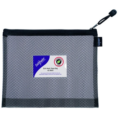 Pochette zippée en EVA Snopake noire - A5