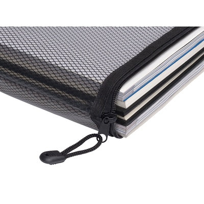 Pochette zippée en EVA Snopake noire - 240 x 130 mm (DL)