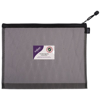 Pochette zippée en EVA Snopake noire - 362 x 275 mm