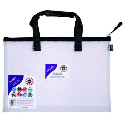 Pochette zippée Snopake EVA haute capacité noire - A3