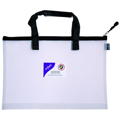 Pochette zippée Snopake EVA haute capacité noire - A3