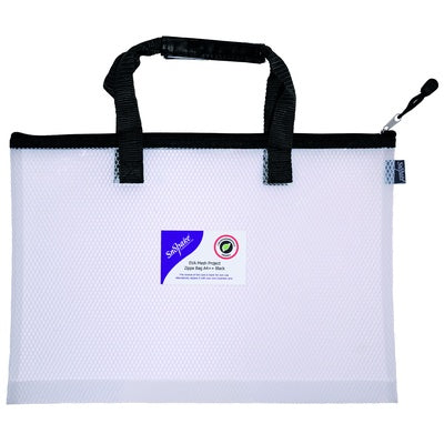 Pochette zippée Snopake EVA haute capacité noire - A4++