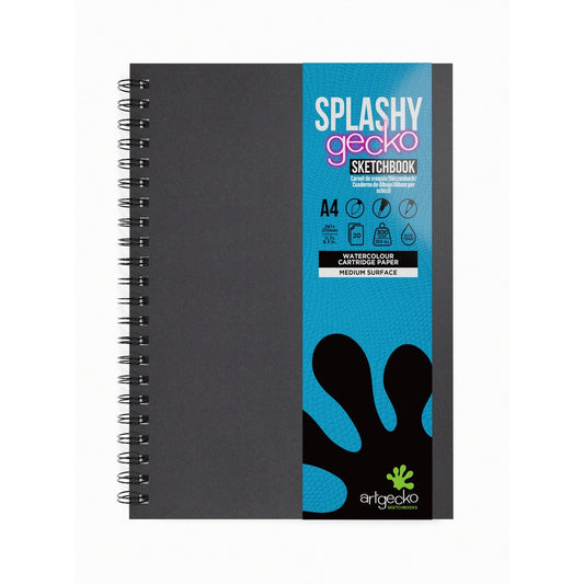 Carnet de croquis à spirale Splashy Artgecko - A4 portrait
