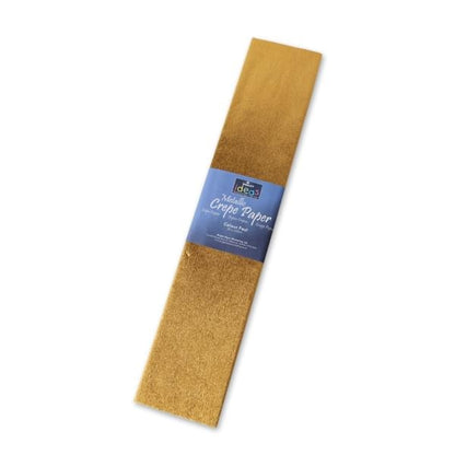 Papier crépon métallisé - couleurs assorties (lot/5)