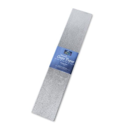 Papier crépon métallisé - couleurs assorties (lot/5)