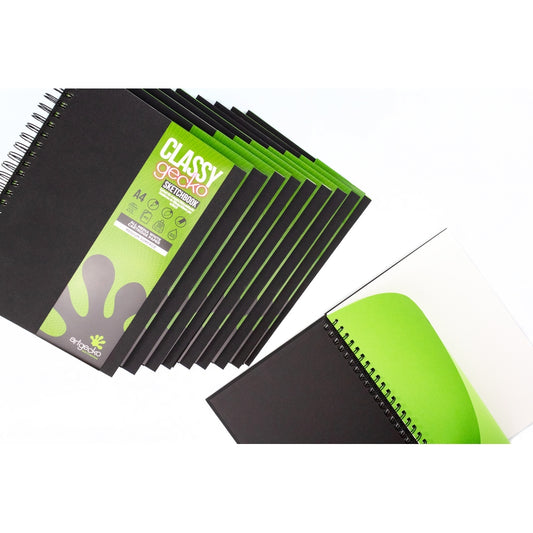Carnet de croquis à spirale Classy Artgecko - A4 portrait (lot/10)