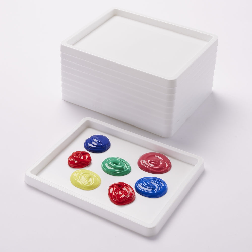 Palettes à peinture blanches (lot/10)