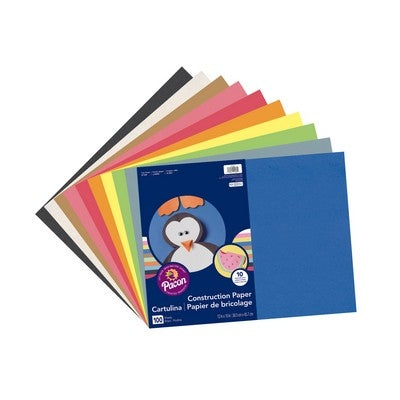 Papier d'activité 80 g/m² 10 couleurs assorties 305 x 457 mm