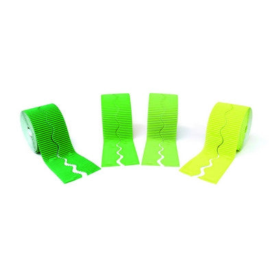 Rouleaux de bordures ondulées (lot/4) - vert