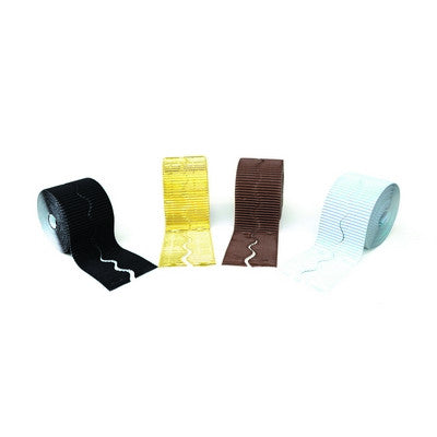 Bordures décoratives ondulées couleurs assorties naturelles (lot/4)